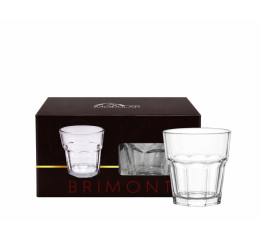 CONJ. DE COPOS BRIMONT BAIXO 250ML C/4PÇS MR339